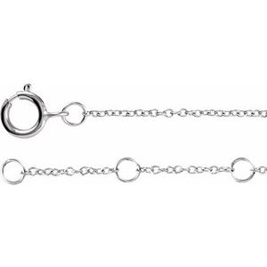 14K White Gold .04 CTW Natural Diamond Initial X 6-7" Bracelet