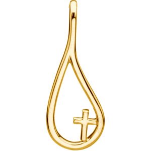 14K Yellow Gold The Tears of Christ® Galilee with Cross