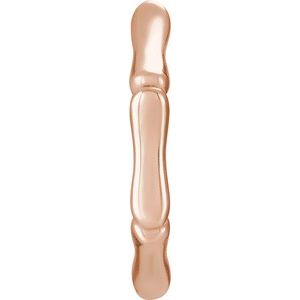 14K Rose Gold Hinged Bamboo 21 mm Hoop Earring