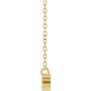 14K Yellow Gold Mimi Lowercase Script 18" Necklace
