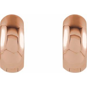 14K Rose Gold Hinged 12.7 mm Hoop
Earrings