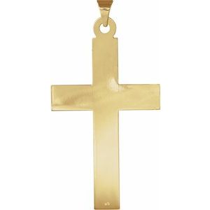 14K Yellow Gold Cross Pendant