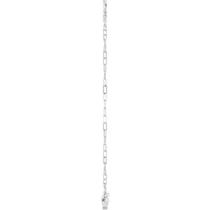 Sterling Silver Sideways Cross 7" Bracelet