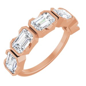 14K Rose Gold 3 CTW Lab-Grown Diamond Anniversary Band