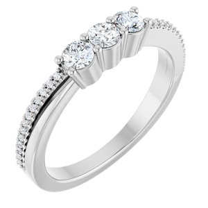 14K White Gold 1/3 CTW Lab-Grown Diamond Anniversary Band