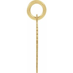 14K Yellow Gold-Plated Sterling Silver Initial W Sunburst Pendant
