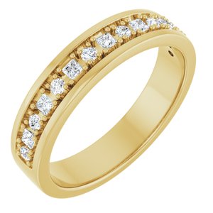14K Yellow Gold 3/8 CTW Lab-Grown Diamond Band