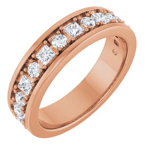 14K Rose Gold 1 1/8 CTW Lab-Grown Diamond Band