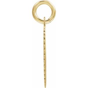 14K Yellow Gold-Plated Sterling Silver Initial E Sunburst Pendant