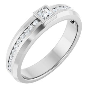 Platinum 3/8 CTW Lab-Grown Diamond Band