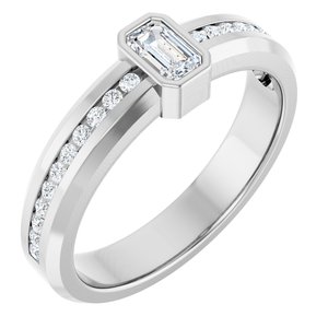 14K White Gold 5/8 CTW Lab-Grown Diamond Band