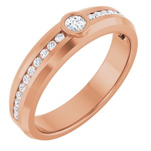 14K Rose Gold 1/3 CTW Lab-Grown Diamond Band