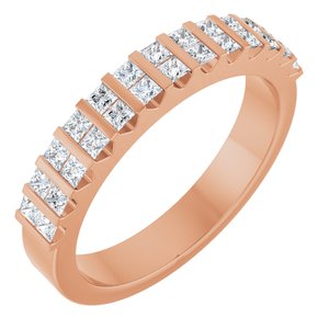 14K Rose Gold 1/2 CTW Lab-Grown Diamond Anniversary Band