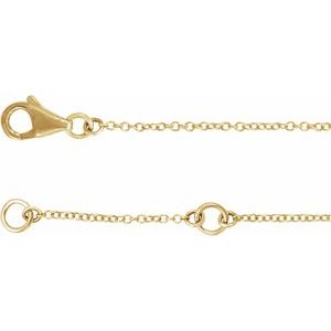 14K Yellow Gold 1/5 CTW Natural Diamond Double Sideways Cross 7-8" Bracelet