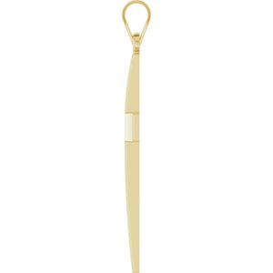 14K Yellow Gold Cross Pendant