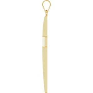 14K Yellow Gold Cross Pendant