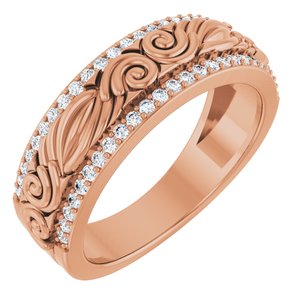14K Rose Gold 3/8 CTW Lab-Grown Diamond Band