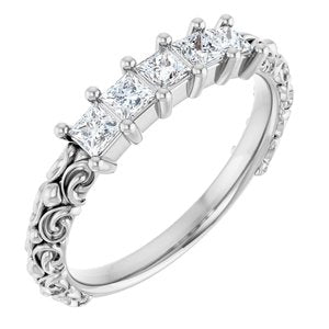 14K White Gold 1/2 CTW Lab-Grown Diamond Anniversary Band