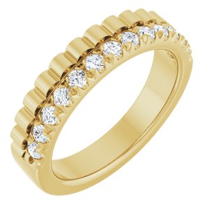 14K Yellow Gold 1/3 CTW Natural Diamond Anniversary Band