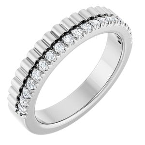 Platinum 1/4 CTW Natural Diamond Anniversary Band