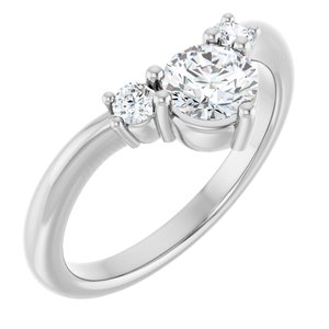 Platinum 5/8 CTW Lab-Grown Diamond Contour Band