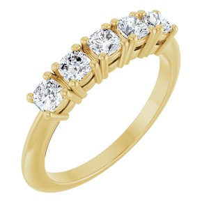 14K Yellow Gold 3/4 CTW Lab-Grown Diamond Anniversary Band