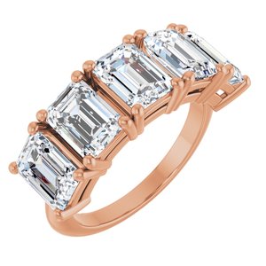 14K Rose Gold 5 1/2 CTW Lab-Grown Diamond Anniversary Band