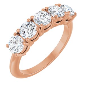 14K Rose Gold 1 5/8 CTW Lab-Grown Diamond Anniversary Band