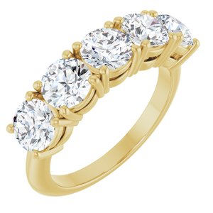 14K Yellow Gold 2 1/2 CTW Lab-Grown Diamond Anniversary Band