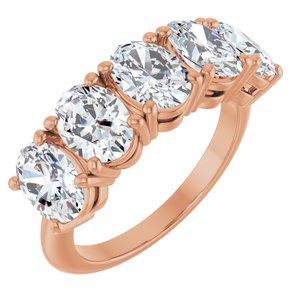 14K Rose Gold 3 3/4 CTW Lab-Grown Diamond Anniversary Band