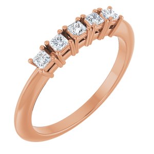 14K Rose Gold 1/4 CTW Lab-Grown Diamond Anniversary Band