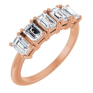 14K Rose Gold 1 5/8 CTW Lab-Grown Diamond Anniversary Band
