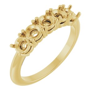 14K Yellow Gold 1 CTW Lab-Grown Diamond Anniversary Band