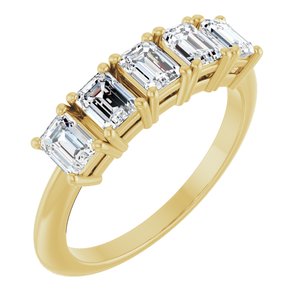 14K Yellow Gold 1 1/4 CTW Lab-Grown Diamond Anniversary Band