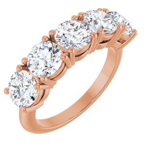 14K Rose Gold 3 CTW Lab-Grown Diamond Anniversary Band