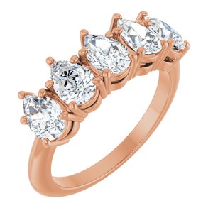 14K Rose Gold 1 5/8 CTW Lab-Grown Diamond Anniversary Band