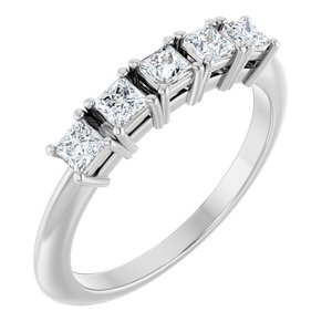 Platinum 1/2 CTW Lab-Grown Diamond Anniversary Band