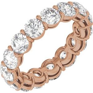 14K Rose Gold 4 3/4 CTW Natural Diamond Low Profile Eternity Band