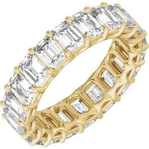 14K Yellow Gold 6 1/3 CTW Lab-Grown Diamond Low Profile Eternity Band