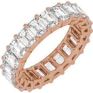 14K Rose Gold 6 5/8 CTW Natural Diamond Low Profile Eternity Band