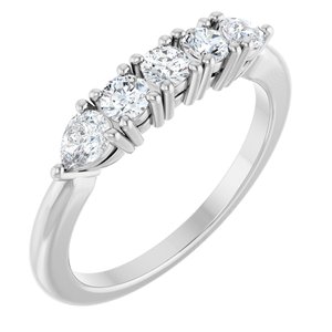 14K White Gold 1/2 CTW Lab-Grown Diamond Anniversary Band