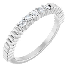 Platinum 1/6 CTW Lab-Grown Diamond Anniversary Band