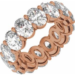 14K Rose Gold 7 1/4 CTW Lab-Grown Diamond Low Profile Eternity Band