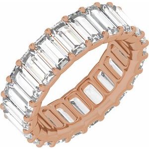 14K Rose Gold 4 3/8 CTW Lab-Grown Diamond Low Profile Eternity Band