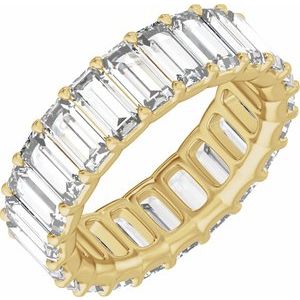 14K Yellow Gold 4 3/8 CTW Lab-Grown Diamond Low Profile Eternity Band