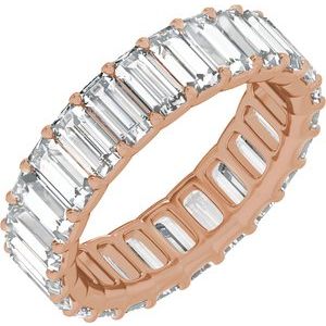 14K Rose Gold 4 3/4 CTW Lab-Grown Diamond Low Profile Eternity Band