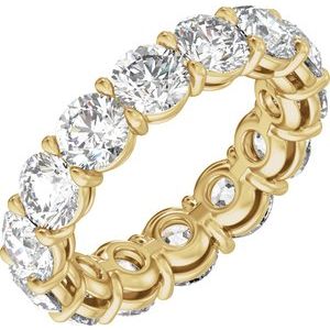 14K Yellow Gold 4 3/8 CTW Lab-Grown Diamond Low Profile Eternity Band