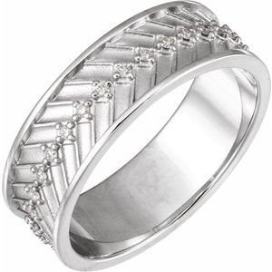 Platinum 1/5 CTW Lab-Grown Diamond Band