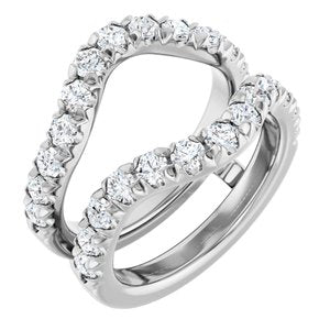 Platinum 1 1/2 CTW Lab-Grown Diamond Ring Guard