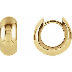 14K Yellow Gold Hinged 20.4 mm Hoop
Earring